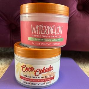 Tree Hut Watermelon and Coco Colada Whipped Shea Body Butter Set of 2